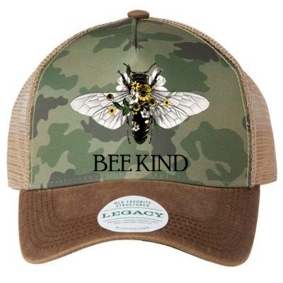 Bee Kind Help Preserve Them Save Our Bees Graphic Gift Legacy Tie Dye Trucker Hat