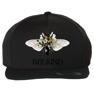 Bee Kind Help Preserve Them Save Our Bees Graphic Gift Wool Snapback Cap