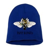 Bee Kind Help Preserve Them Save Our Bees Graphic Gift Short Acrylic Beanie