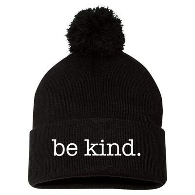 Be Kind In A World Where You Can Be Anything Typewriter Pom Pom 12in Knit Beanie