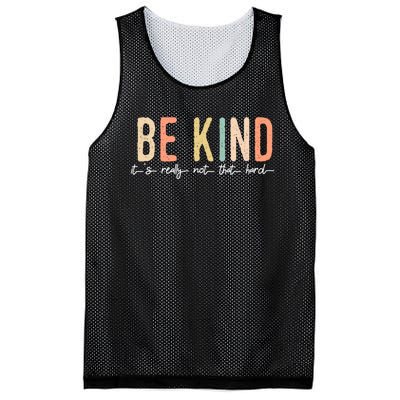 Be Kind Its Really Not That Hard Mesh Reversible Basketball Jersey Tank