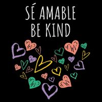 Be Kind In Spanish Se Amable Hearts Women And Girl Inspiring Impact Tech Backpack
