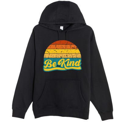 Be Kind Inspiring Design for a Fashionable Movement Premium Pullover Hoodie