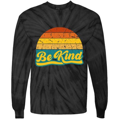 Be Kind Inspiring Design for a Fashionable Movement Tie-Dye Long Sleeve Shirt