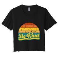 Be Kind Inspiring Design for a Fashionable Movement Women's Crop Top Tee