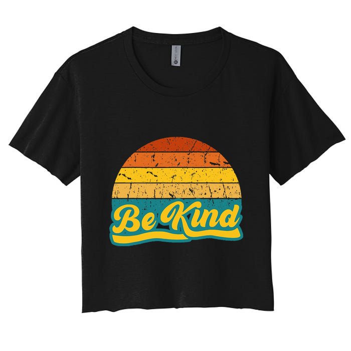 Be Kind Inspiring Design for a Fashionable Movement Women's Crop Top Tee