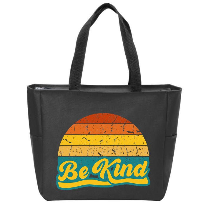 Be Kind Inspiring Design for a Fashionable Movement Zip Tote Bag