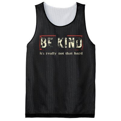 Be Kind ItS Really Not That Hard Mesh Reversible Basketball Jersey Tank