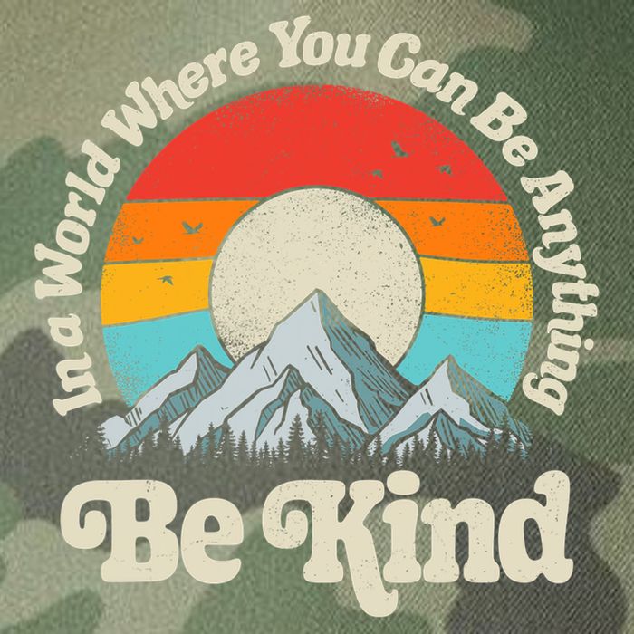 Be Kind In A World Where You Can Be Anything Kindness Retro Legacy Tie Dye Trucker Hat