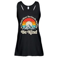 Be Kind In A World Where You Can Be Anything Kindness Retro Ladies Essential Flowy Tank