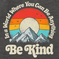 Be Kind In A World Where You Can Be Anything Kindness Retro Vector Backpack