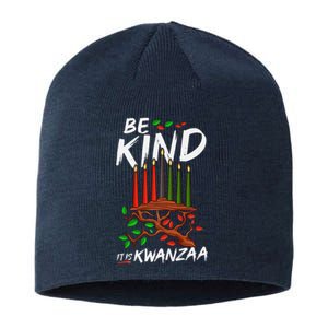 Be Kind It's Kwanzaa Celebrate The Principles Of Kwanzaa Sustainable Beanie