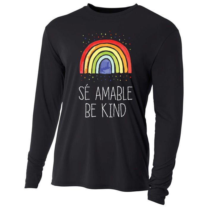 Be Kind In Spanish Se Amable Encouraging And Inspirin Cooling Performance Long Sleeve Crew