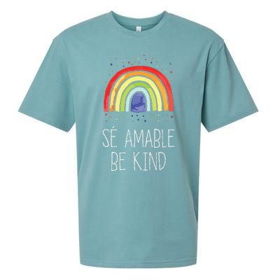 Be Kind In Spanish Se Amable Encouraging And Inspirin Sueded Cloud Jersey T-Shirt