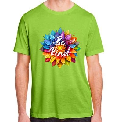 Be Kind In A Colorful Sunflower Adult ChromaSoft Performance T-Shirt