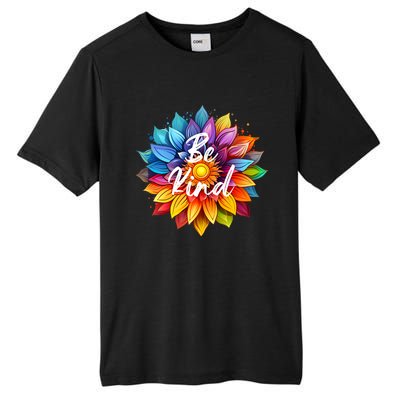 Be Kind In A Colorful Sunflower Tall Fusion ChromaSoft Performance T-Shirt