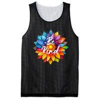 Be Kind In A Colorful Sunflower Mesh Reversible Basketball Jersey Tank