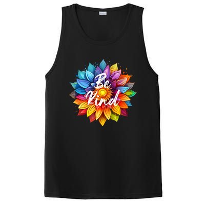 Be Kind In A Colorful Sunflower PosiCharge Competitor Tank