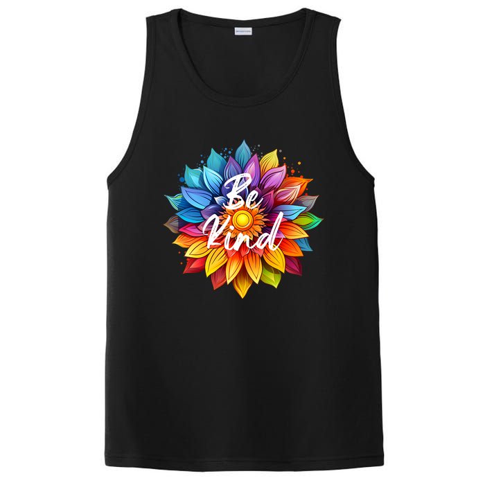 Be Kind In A Colorful Sunflower PosiCharge Competitor Tank