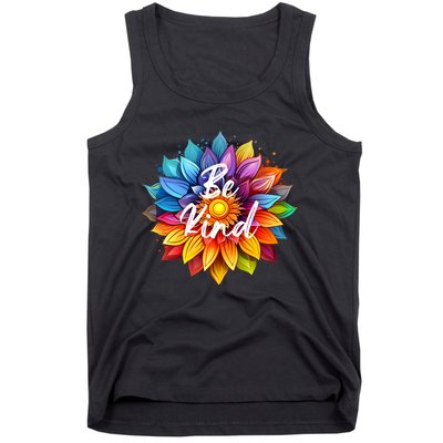 Be Kind In A Colorful Sunflower Tank Top