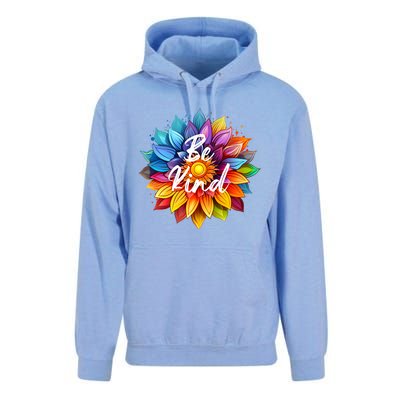 Be Kind In A Colorful Sunflower Unisex Surf Hoodie