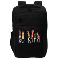 Be Kind Interpreter ASL Teacher Hand Sign Language Impact Tech Backpack