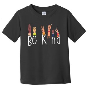 Be Kind Interpreter ASL Teacher Hand Sign Language Toddler T-Shirt