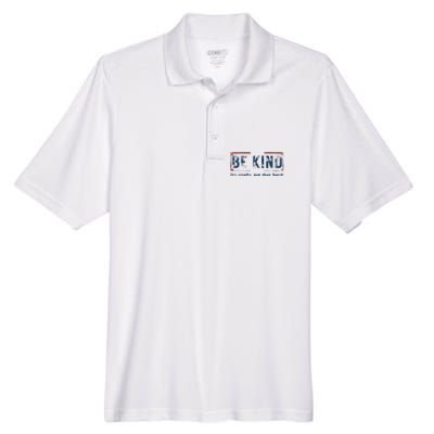 Be Kind ItS Really Not That Hard Men's Origin Performance Pique Polo