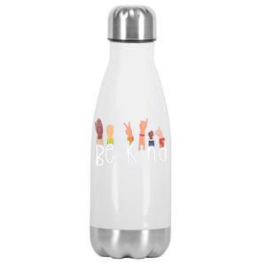 Be Kind Interpreter Asl Teacher Hand Sign Language Gift Stainless Steel Insulated Water Bottle