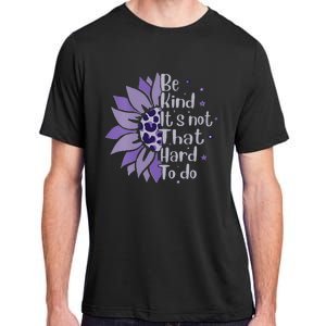 Be Kind It's Not That Hard To Do Sunflower Leopard Print Adult ChromaSoft Performance T-Shirt