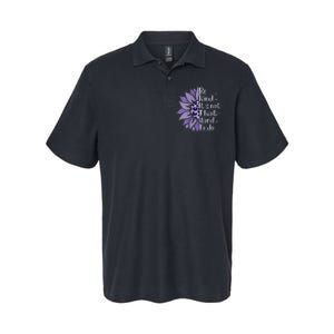 Be Kind It's Not That Hard To Do Sunflower Leopard Print Softstyle Adult Sport Polo