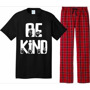 Be Kind Kindness Antibulluing Sign Language Asl Teacher Gift Pajama Set