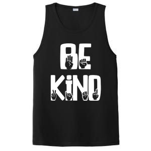 Be Kind Kindness Antibulluing Sign Language Asl Teacher Gift PosiCharge Competitor Tank