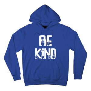 Be Kind Kindness Antibulluing Sign Language Asl Teacher Gift Hoodie