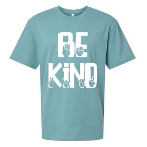 Be Kind Kindness Antibulluing Sign Language Asl Teacher Gift Sueded Cloud Jersey T-Shirt