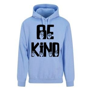 Be Kind Kindness Antibulluing Sign Language Asl Teacher Gift Unisex Surf Hoodie