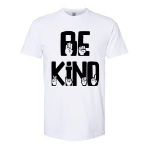 Be Kind Kindness Antibulluing Sign Language Asl Teacher Gift Softstyle CVC T-Shirt