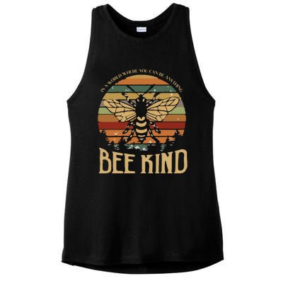 Bee Kind Kindness Inspirational Positive Ladies PosiCharge Tri-Blend Wicking Tank