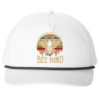 Bee Kind Kindness Inspirational Positive Snapback Five-Panel Rope Hat