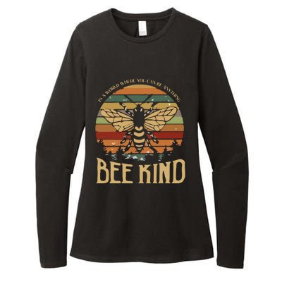 Bee Kind Kindness Inspirational Positive Womens CVC Long Sleeve Shirt