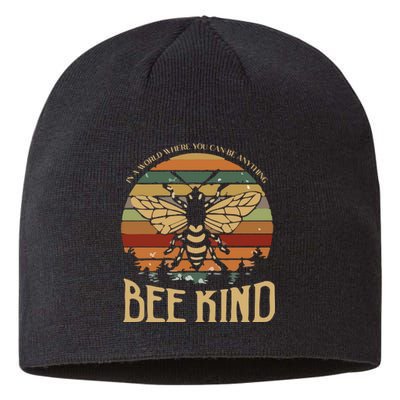 Bee Kind Kindness Inspirational Positive Sustainable Beanie