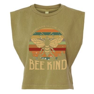 Bee Kind Kindness Inspirational Positive Garment-Dyed Women's Muscle Tee