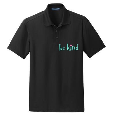 Be Kind Kindness Motivational Gift Dry Zone Grid Polo