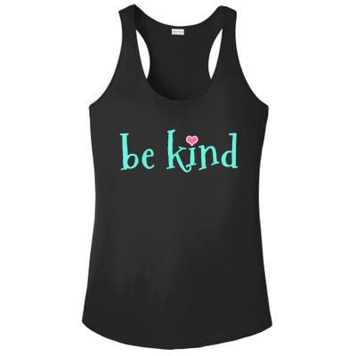 Be Kind Kindness Motivational Gift Ladies PosiCharge Competitor Racerback Tank