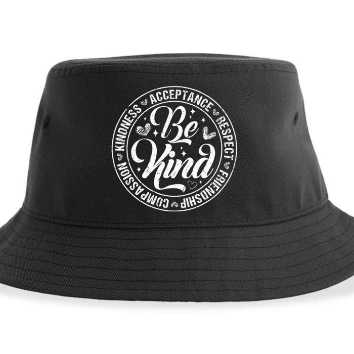 Be Kind Kindness Acceptance End Bullying Unity Day Orange Sustainable Bucket Hat