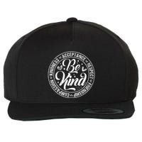 Be Kind Kindness Acceptance End Bullying Unity Day Orange Wool Snapback Cap
