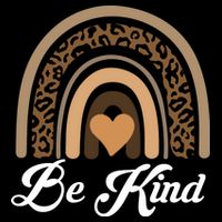Be Kind, Kindness Matters Leopard Rainbow Cute Fall Autumn Flexfit Unipanel Trucker Cap