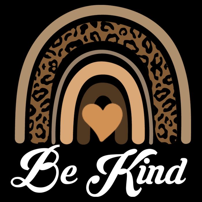 Be Kind, Kindness Matters Leopard Rainbow Cute Fall Autumn Flexfit Unipanel Trucker Cap