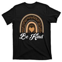 Be Kind, Kindness Matters Leopard Rainbow Cute Fall Autumn T-Shirt