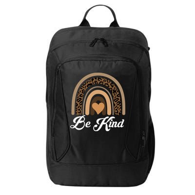 Be Kind, Kindness Matters Leopard Rainbow Cute Fall Autumn City Backpack